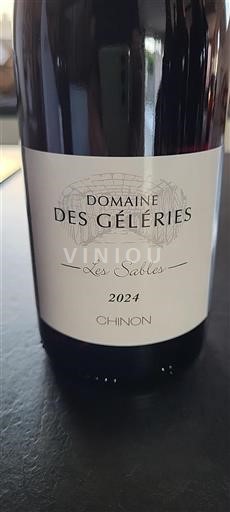 Loire Valley Chinon Domaine Des Géleries Les Sables 2024