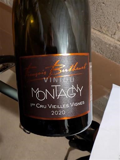 Burgundi Montagny Premier Cru François Berthenet Vieilles Vignes 2020