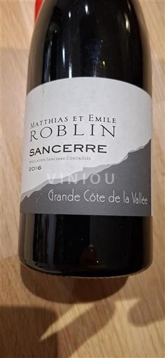 Valle della Loira Sancerre Matthias et Emile Roblin Grande Côte de la Vallée 2016