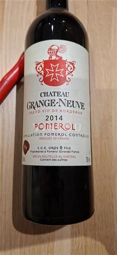 Bordeaux Pomerol Château Grange-Neuve 2014