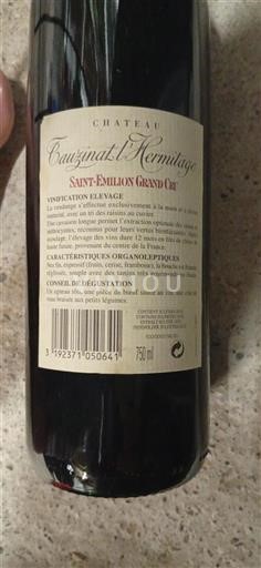 Bordeaux Saint-Émilion Grand Cru Cauzinat l'Hermitage Non Millésimé