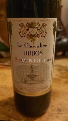 Bordeaux Le Chevalier Dubos 1999