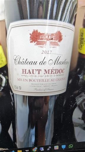 Bordeaux Haut-Médoc Château Martiny 2017