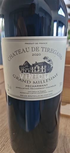 Sudoeste Pécharmant Château Tiregand Grand Millésime 2020