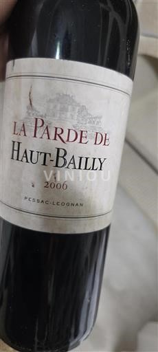 Bordeaux Pessac-Léognan Haut Bailly La Parde de Haut-Bailly 2006