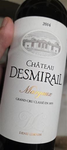 Bordeaux Margaux Grand Cru Château Desmirail 2014