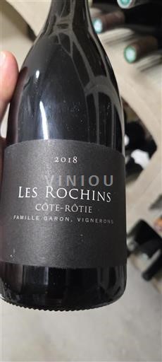 Vin Rouge sec Les Rochins Famille Garon 2018 France Vallée du Rhône Côte-rôtie AOC