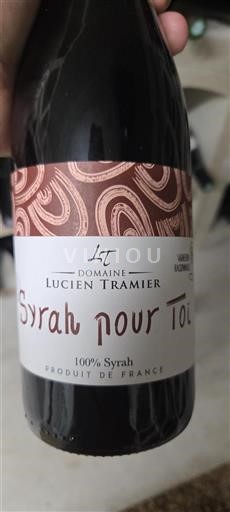 Rhônedalen Ospecificerad Domaine Lucien Tramier Syrah pour Toi Icke årgångsbetecknad