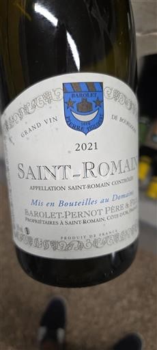 Burgundsko Saint-Romain Barolet-Pernot Père & Fils 2021