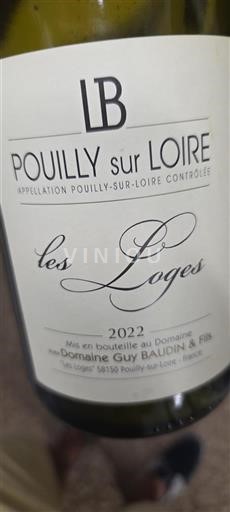 Vallée de la Loire Pouilly-sur-loire Domaine Guy Baudin & Fils Les Loges 2022