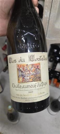 Vin Blanc demi-sec Clos du Castellas 2009 France Vallée du Rhône Châteauneuf-du-pape AOC