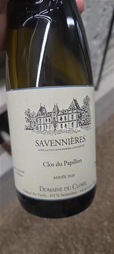 Vallée de la Loire Savennières Domaine Closel Clos du Papillon 2020