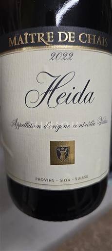 Valais Not Specified Maître de Chais Heida 2022