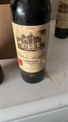 Bordeaux Margaux Cru Bourgeois Château Montbrun 1988