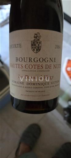 Bourgondië Hautes Côtes de Nuits Domaine Dominique Guyon Les Dames de Vergy 2004