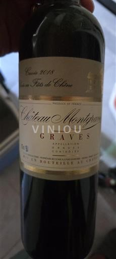 Bordeaux Graves Château Montgravet Fûts de Chêne 2018
