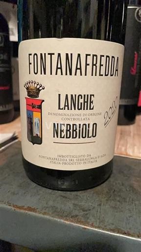 Piemonte Langhe Fontanafredda Nebbiolo 2020