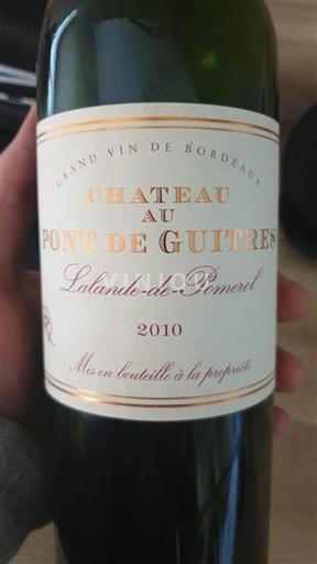 Bordeaux Lalande-de-pomerol Château Au Pont de Guîtres 2010