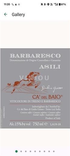 Piemonte Barbaresco Ca' del Baio Asili Senza annata
