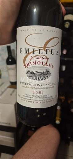 Bordeaux Saint-Émilion Grand Cru Grand Cru Château Trimoulet Emilpus 2001