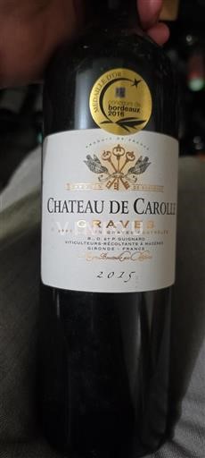 Bordeaux Graves Chateau de Carolle 2015