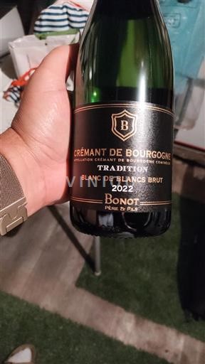 Burgundsko Crémant de Bourgogne Bonot Père & Fils Tradition 2022