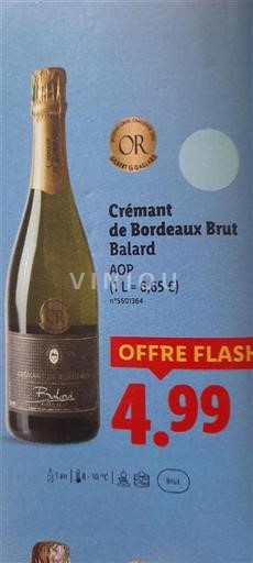 Bordeaux Crémant-de-bordeaux Balard Non Millésimé