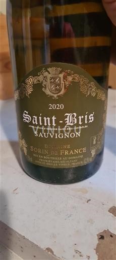 Burgundy Saint-Bris Domaine Sorin de France 2020