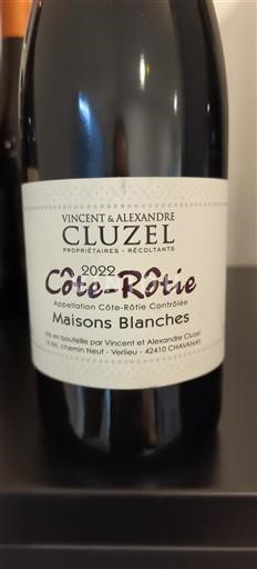 Údolí Rhôny Côte-rôtie Cluzel Maisons Blanches 2022