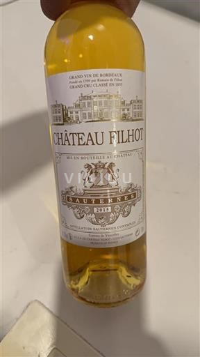 Bordeaux Sauternes Filhot 2015