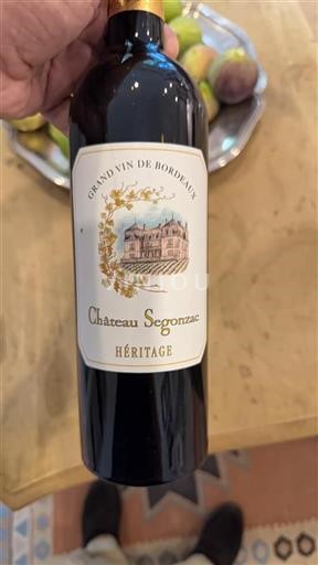 Bordeaux Château Segonzac Héritage 2018