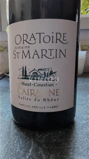 Vallée du Rhône Cairanne Oratoire St Martin Haut-Coustias 2020