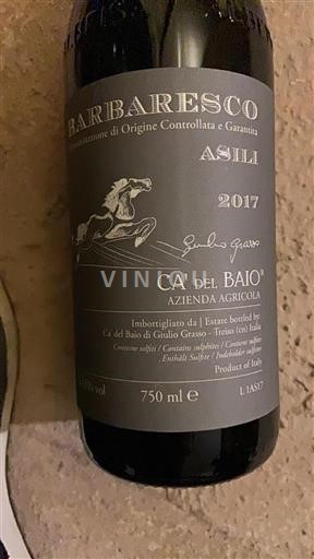 Piemonte Barbaresco Ca' del Baio Asili 2017