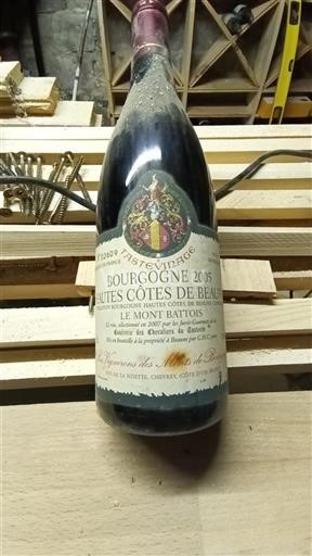 Burgundi Beaunen Ylämaat Les Vignerons des Monts de Bourgogne Le Mont Battois 2005