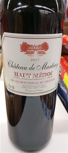 Bordeaux Haut-Médoc Château Martiny 2017