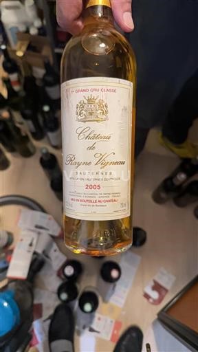 Bordeaux Sauternes Grand Cru Château Rayne Vigneau 2005