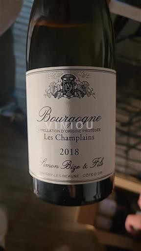 Bourgondië Bourgogne Simon Bize & Fils Les Champlains 2018