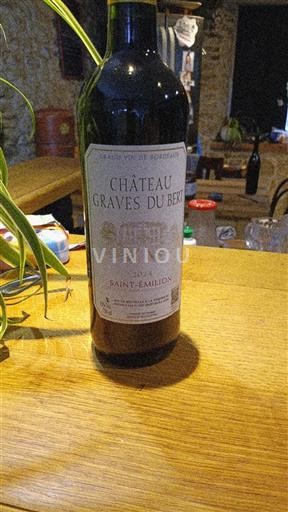 Bordeaux Saint-Émilion Château Graves du Bert 2021
