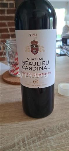 Bordeaux Saint-Émilion Grand Cru Château Beaulieu Cardinal 2020