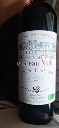 Bordeaux Côtes-de-Bordeaux Château Nodot Tradition 2018
