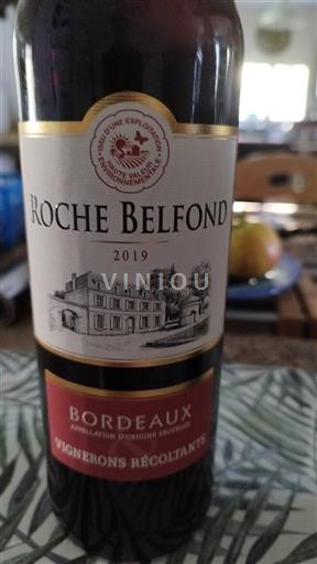 Bordeaux Roche Belfond 2019