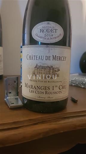 Borgoña No especificado Premier Cru Château Mercey Les Clos Roussots 2018