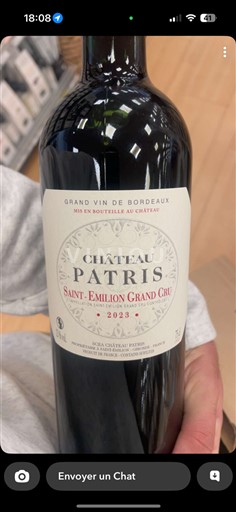 Bordeaux Saint-Émilion Grand Cru Grand Cru Château Patris 2023