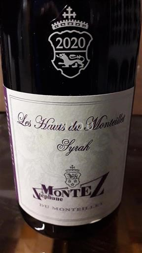 Vallée du Rhône Côte-rôtie Stéphane Montez Les Hauts du Monteillet Syrah 2020
