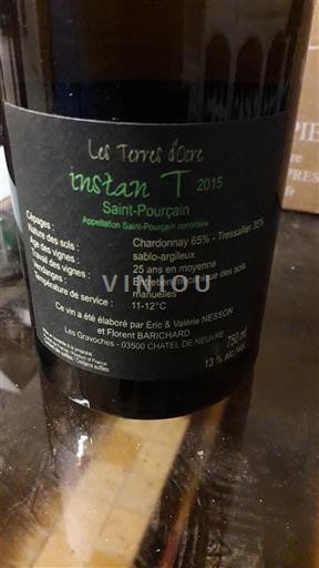 Valle della Loira Saint-Pourçain Les Terres Ocre Instan T 2015