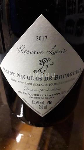 Údolí Loiry Saint-Nicolas-De-Bourgueil Saint Nicolas de Bourgueil Réserve Louis 2017
