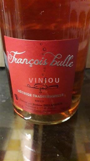 Vin Effervescent Rouge brut François Bulle Non millésimé France Vallée de la Loire AOC