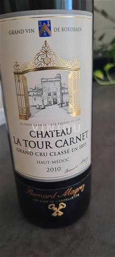 Bordeaux Haut-Médoc Grand Cru Château La Tour Carnet 2010
