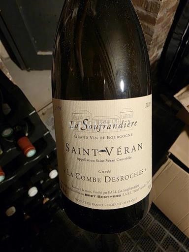 Bourgondië Saint-Véran La Soufrandière La Combe Desroches 2020