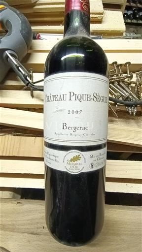 Zuidwest-Frankrijk Bergerac Château Pique-Sègue 2007